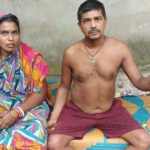 Banamali Sahoo with his wife