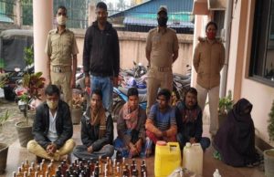 ଦେଶୀ ଓ ବିଦେଶୀ ମଦ ଜବତ, ୬ ଗିରଫ