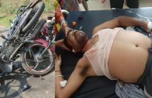 ସଡ଼କ ଦୁର୍ଘଟଣାରେ ବ୍ୟବସାୟୀ ଗୁରୁତର