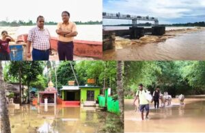 ବର୍ଷା ଥମିଥିଲେ ବି ଧାମନଗରର ତଳିଆ ଅଂଚଳ ଏବେବି ପାଣିଘେରରେ, ଆଖୁଆପଦା ଠାରେ ବୈତରଣୀର ଜଳସ୍ତର ବିପଦ ସଂକେତ ତଳେ