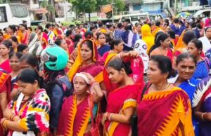 ଅଙ୍ଗନୱାଡି କର୍ମୀଙ୍କ ବିକ୍ଷୋଭ