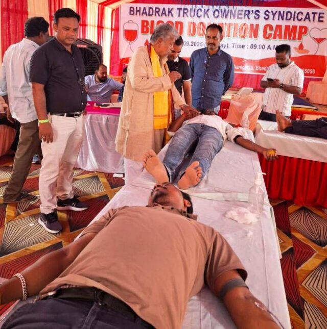 BHADRAK TRUCK OWNERS SYNDICATE BLOOD DONATION CAMP
