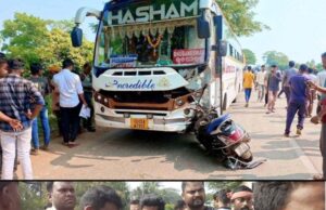 ବସ ଚକା ତଳେ ଚାପିହୋଇ ଚାଲିଗଲା ଦୁଇ ସ୍କୁଟି ଆରୋହୀଙ୍କ ଜୀବନ, ୩ଘଂଟା ଧରି ରାସ୍ତା ଅବରୋଧ, ଉତେଜନା