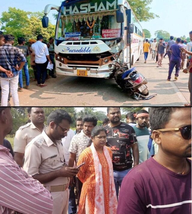 BUS-SCOOTY ACCIDENT, TWO DEAD-2