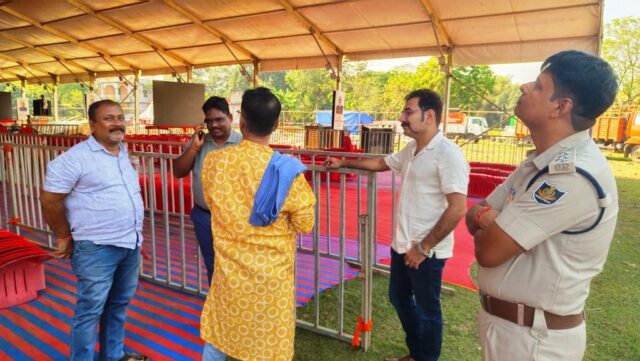 DHARMENDRA PRADHAN EKATA PADAYATRA AT DHAMNAGAR