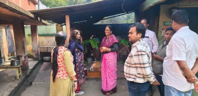 MADHYANA BHOJAN PARIDARSAK TISALPUR SCHOOL VISIT