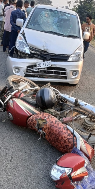 MOTOR CYCLE-CAR ACCIDENT