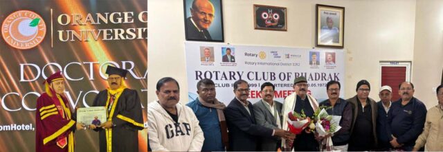 ROTARIAN AMBIKA BALLAV SWAIN DOCTORATE UPADHI