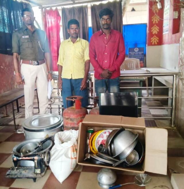 CHORI SAMAGRI UDHAR, TWO ARREST