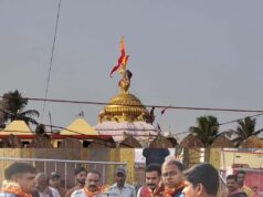 ଆଜି ଜାଗର : ଚଳଚଂଚଳ ଆଖଣ୍ଡଳମଣିଙ୍କ ପୀଠ,ରାତ୍ର ୧ଟାରେ ସୁନାବେଶ , ଭୋର ୪ଟା୩୦ରେ ମନ୍ଦିର ଚୂଡାକୁ ଉଠିବ ମହାଦୀପ