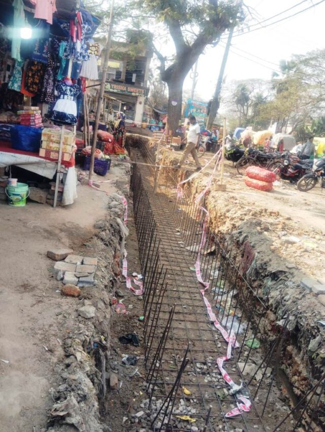 TIHIDI BAZAR DRAIN NIRMAN MANTHAR GATI