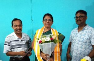 ତିହିଡି ଉଚ୍ଚ ମାଧ୍ୟମିକ ବିଦ୍ୟାଳୟର ନୂତନ ଅଧ୍ୟକ୍ଷାଙ୍କୁ ସମ୍ବର୍ଦ୍ଧନା