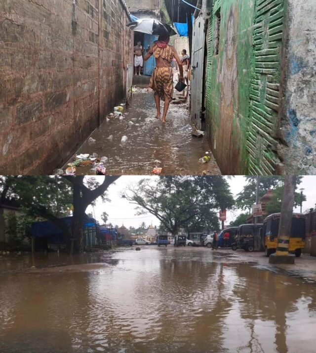 AKHANDALAMNAI MANDIRARE DRAIN PANI