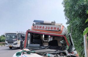 ରାଜପଥରେ ୧୦୮ ଆମ୍ବୁଲାନ୍ସ ଦୁର୍ଘଟଣା, ରୋଗୀ ଆହତ