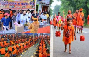 କାଉଡିଆ ଭକ୍ତଙ୍କୁ ପ୍ରସାଦ ବଂଟନ କଲେ ବିଧାୟକ ସୀତାଂଶୁ
