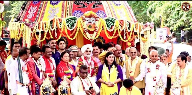 NEW DELHI HOUJKHAS MANDIRA RATHAYATRA