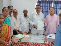 ନ୍ୟାର୍ଯ୍ୟ ଦାବି ପାଇଁ ଭଦ୍ରକ ଜିଲ୍ଳା ବାସୀଙ୍କ ସଂଘର୍ଷ, ଶୌଚାଳୟ ନିର୍ମାଣ ପାଇଁ ପୁନର୍ବାର ଭଦ୍ରକ ଜିଲ୍ଲା ସର୍ବୋଦୟ ମଣ୍ଡଳ ତତଫରୁ ରେଳ କର୍ତୃପକ୍ଷଙ୍କୁ ଦାବିପତ୍ର .