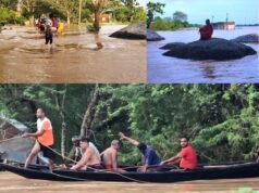 ବୈତରଣୀ ଓ ସାଳନ୍ଦୀର ବନ୍ୟା ଉପର ମୁଣ୍ଡରେ କମିଲା ତଳମୁଣ୍ଡରେ ବଢିଲା, ବନ୍ୟା ବିପନ୍ନଙ୍କୁ ଘାରିଛି ନଦୀବନ୍ଧରେ ହିଂସ୍ର କୁମ୍ଭୀର ; ଗାଁ ଦାଣ୍ଡରେ ବିଷଧର ସାପ ଭୟ