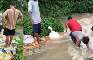 ଚାଷୀଙ୍କ ସଙ୍କଟ ସମୟରେ ସାହାଯ୍ୟର ହାତ ବଢ଼ାଇଲେ ଯୁବ ସମାଜସେବୀ ଦେବୀ ପ୍ରସାଦ,ଅସ୍ଥାୟୀ ବନ୍ଧ ନିର୍ମାଣ କରି ଫସଲ ବଂଚାଇଲା ଯୁବ ସଂଗଠନ