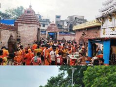 ଶ୍ରାବଣ ମାସର ୩ୟ ସୋମବାର ,ଆଖଣ୍ଡଳମଣିଙ୍କୁ ଜଳଲାଗି କଲେ ୨୦ହଜାର କାଉଡ଼ିଆ ଭକ୍ତ, ବନ୍ୟା ପାଇଁ କଟକଣା ମଧ୍ୟରେ ଆସିଲେ କାଉଡ଼ିଆ,ନଦୀଘାଟ ଓ ବନ୍ୟାଂଚଳରେ ସଜାଗ ରହିଲେ ୭ଟି ଓଡ୍ରାଫ ଟିମ୍