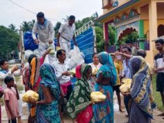 ତିହିଡି଼ ସତ୍ୟସାଇ ସେବା ସଙ୍ଗଠନ ପକ୍ଷରୁ ବନ୍ୟା ବିପନ୍ନଙ୍କୁ ଶୁଖିଲା ଖାଦ୍ୟ ବଂଟନ