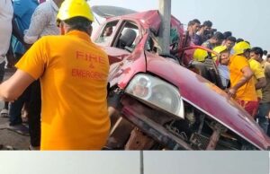 ଧାମନଗର ଛକରେ କାର ଦୁର୍ଘଟଣା, ୪ ଗୁରୁତର