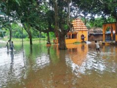 ଧସିଲା ୫୦ ଫୁଟ୍ ଗେଙ୍ଗୁଟି ନଦୀ ବନ୍ଧ,ତତ୍କାଳ ମରାମତି, ଚିନ୍ତାରେ ପାଶ୍ୱବର୍ତୀ ଗ୍ରାମବାସୀ