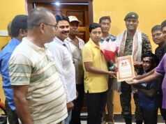 ଚାଚତେଇ ସଂଗଠନ ପକ୍ଷରୁ ସମ୍ବର୍ଦ୍ଧନା